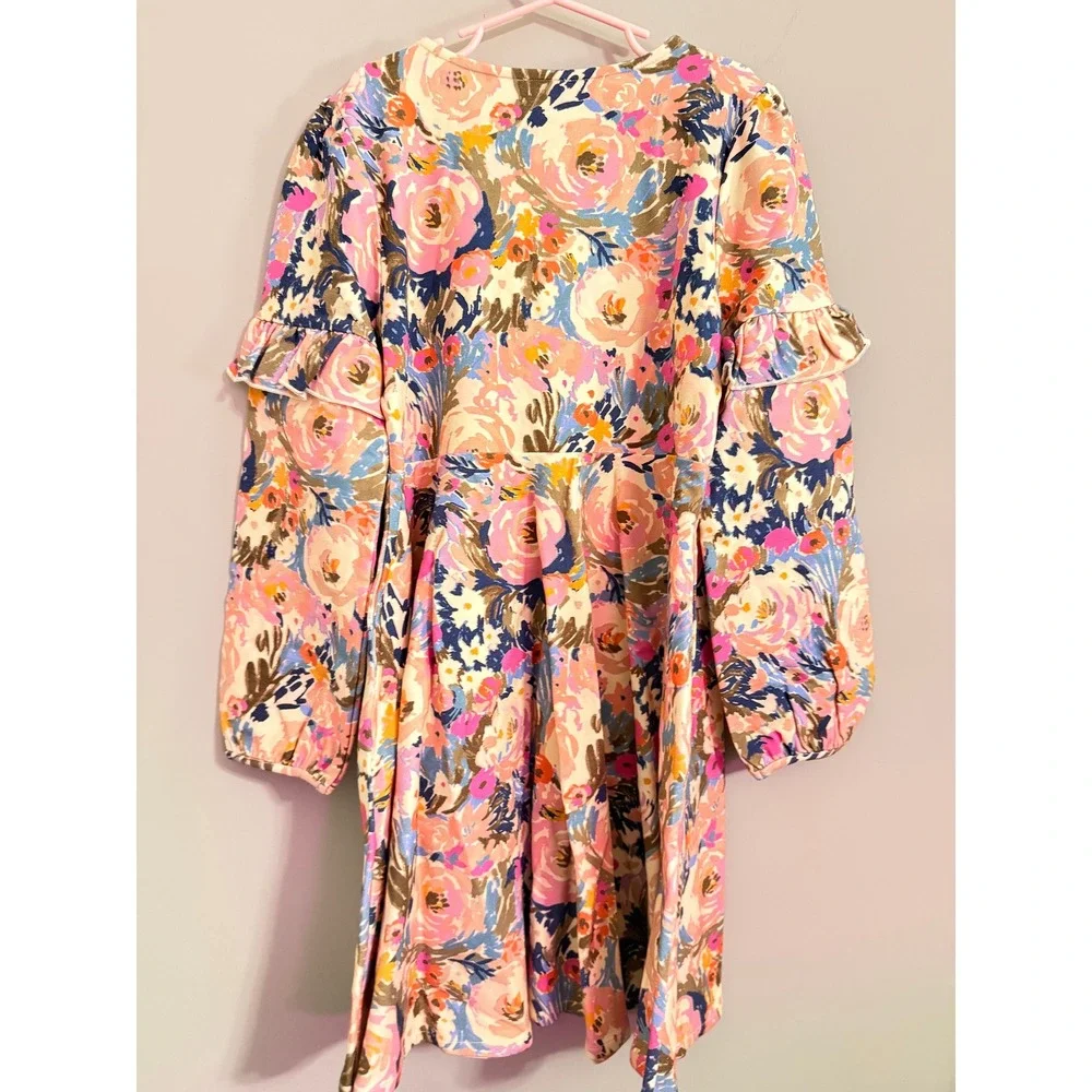 Finding Foxtale Girls Floral‎ Ruffle Sleeve Dress Size 10